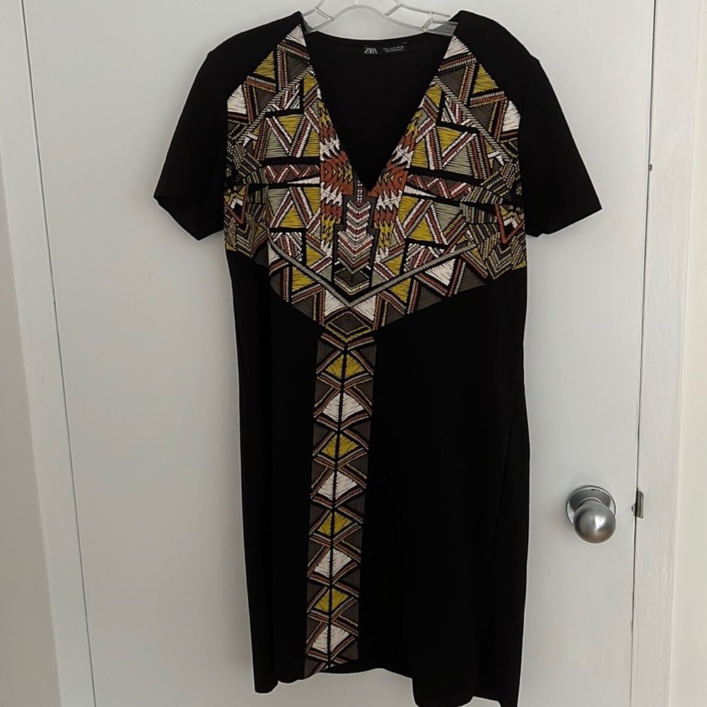 Zara black mini dress, size small